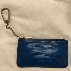 Louis Vuitton blue coin purse